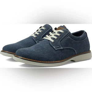 NWT Nunn Bush Otto Canvas Plain Toe Oxfords